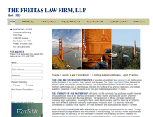 Tablet Screenshot of freitaslaw.com